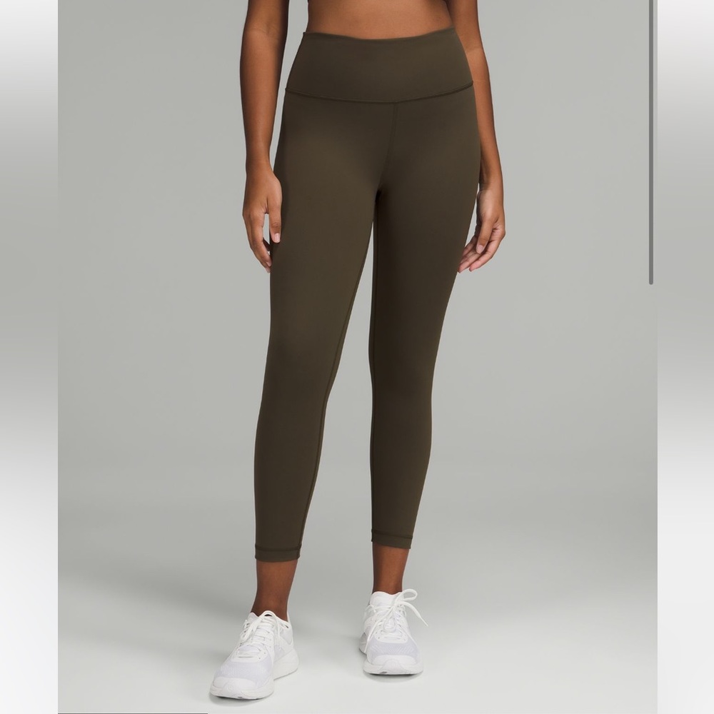 Lululemon Wunder Train Leggings, 25”, Dark Olive, 8